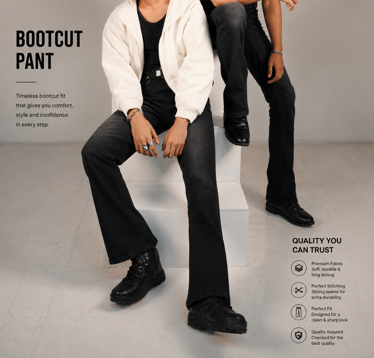 Vintage Denim Bootcut Jeans