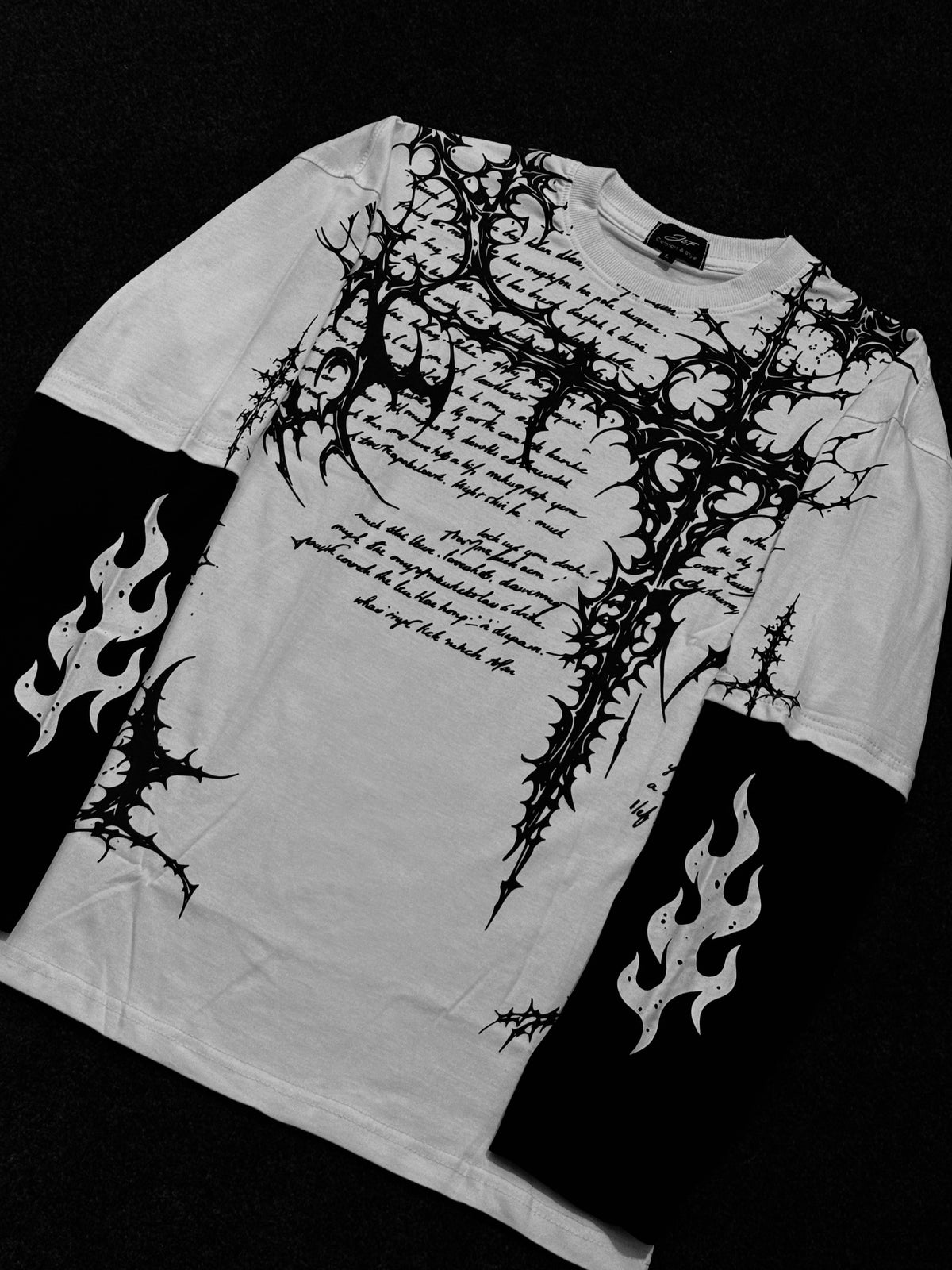 Sacred Script Drop Shoulder Tee