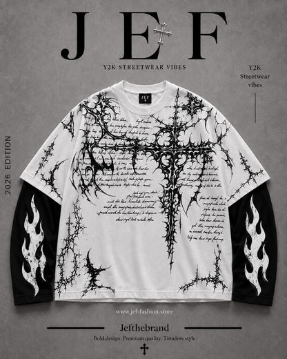Sacred Script Drop Shoulder Tee