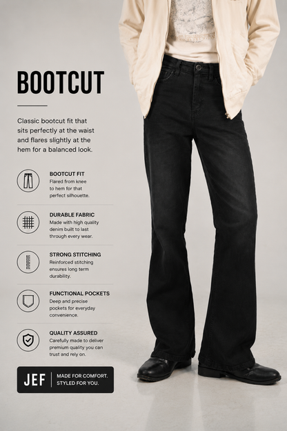 Vintage Denim Bootcut Jeans